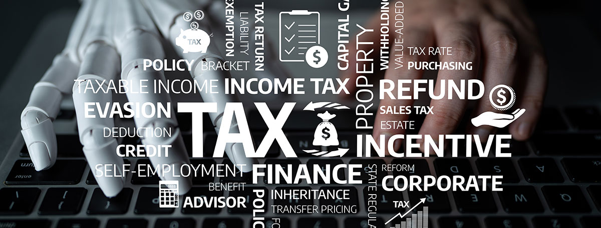Open dictionary pointing at tax treatise.
